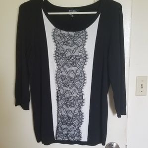 Black and white shirt